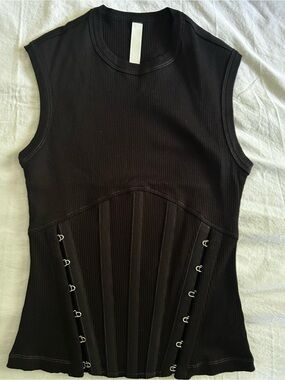 Dion Lee Split Hem Corset Tank Top